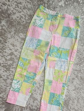 Lilly Pulitzer Patchwork Vintage Pant Sz8